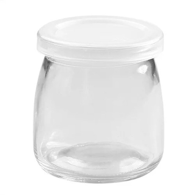 COMBO 10 HŨ THUỶ TINH YAOURT 100ML MIỆNG TO NẮP NHỰA