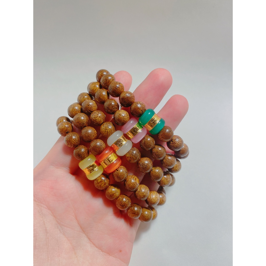 Vòng trầm hương mix lu thống- Chấn Phong- Vạn sự hanh thông, may mắn, tài lộc
