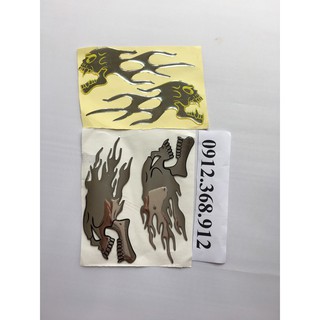Bộ decal phong cách cá tính độc đáo dán xe máy, oto