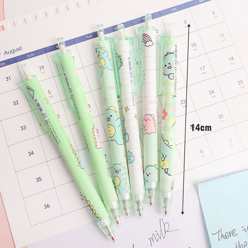 Bút Nước 0.5mm Hình Khủng Long Hoạt Hình Dễ Thương