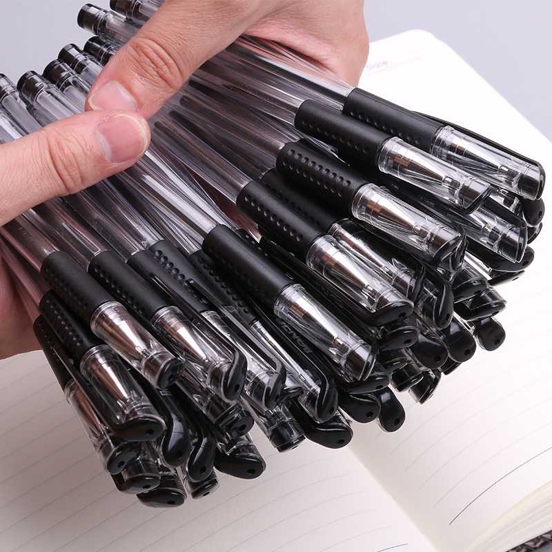 Bộ bút bi mực gel xanh dương / đen / đỏ nhanh khô sử dụng cho văn phòng / trường học