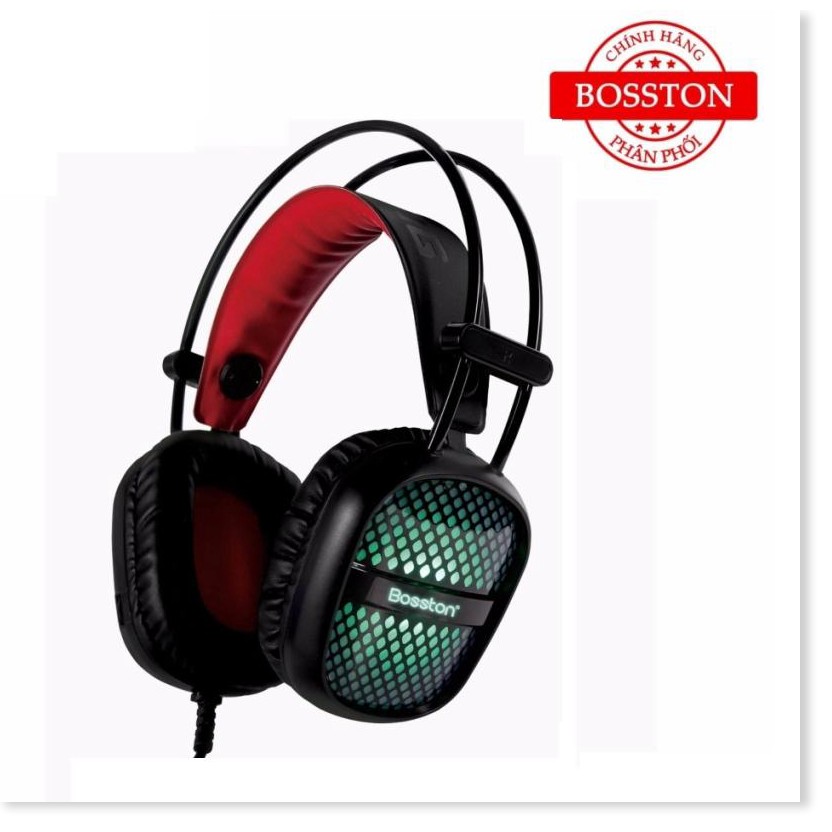 Tai Nghe Chụp Tai Chuyên Game Bosston HS100 LED Chuyển Màu - Headphone