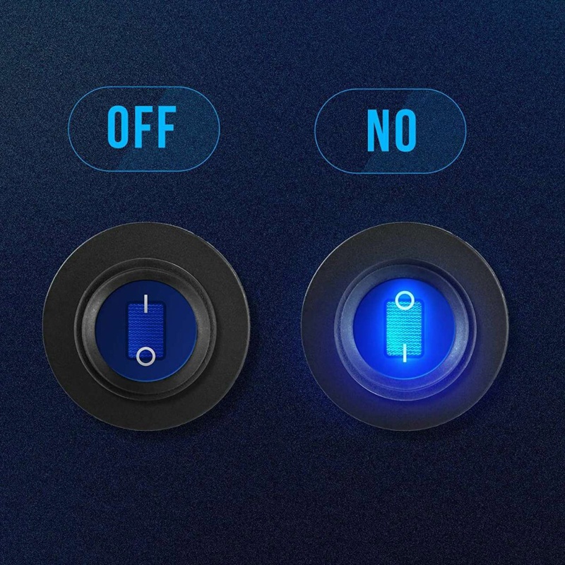 Công Tắc Bật / Tắt Hình Tròn Nhỏ 3 Chấu Chuyên Dụng Cho Tàu Thuyền