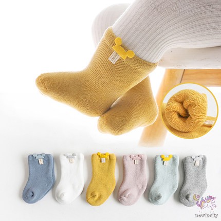 Vớ cotton chống trượt phong cách Hàn Quốc dành cho bé sơ sinh