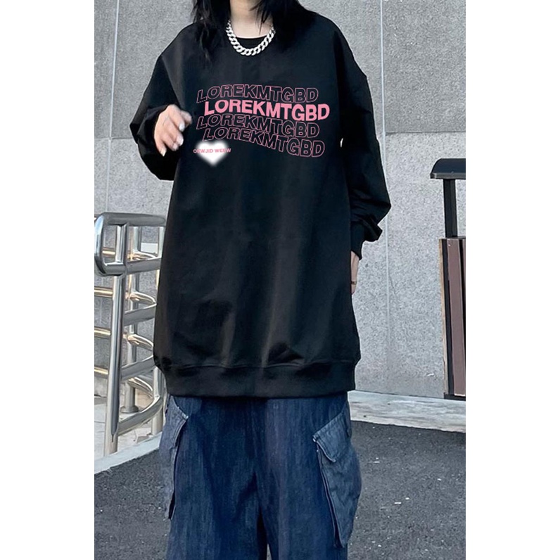 NRVP Áo Thun Tay Dài Oversize In Họa Tiết Phong Cách Hàn Quốc Thời Trang Cho Nam Và Nữ