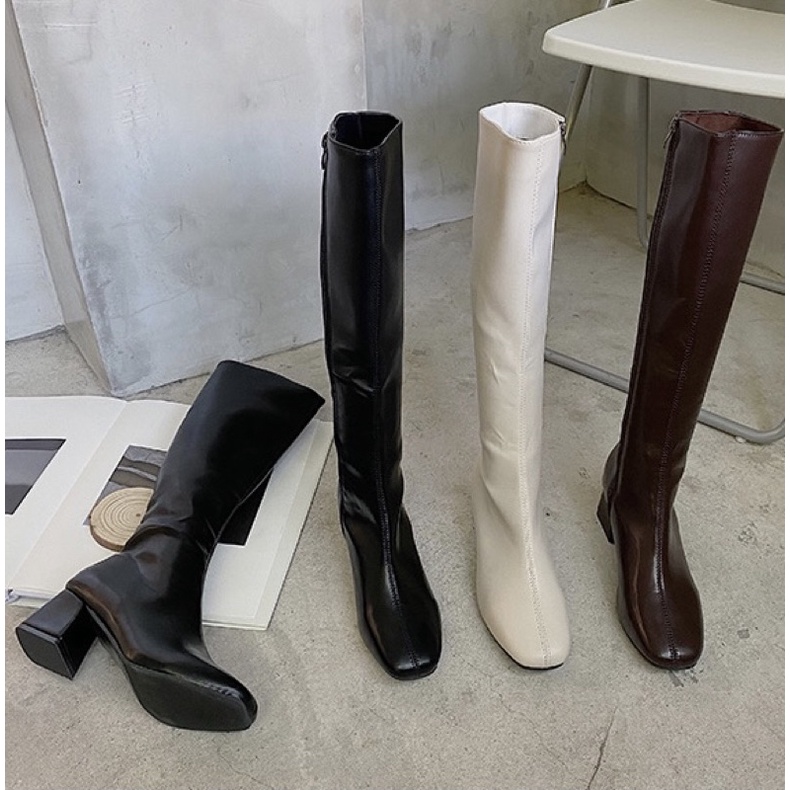 Giày Bốt Nữ Cổ Cao 37cm Đế 5cm - mã B97