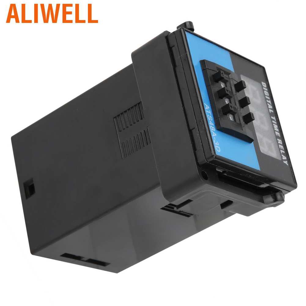 Aliwell Time Relay  Digital Display Cycle Delay Switch Controller Timing Module ATS48A‑3D Timer 220V