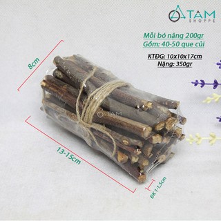 Que củi khô trang trí dài 13-15cm bó 200gr TAN | Shopee Việt Nam