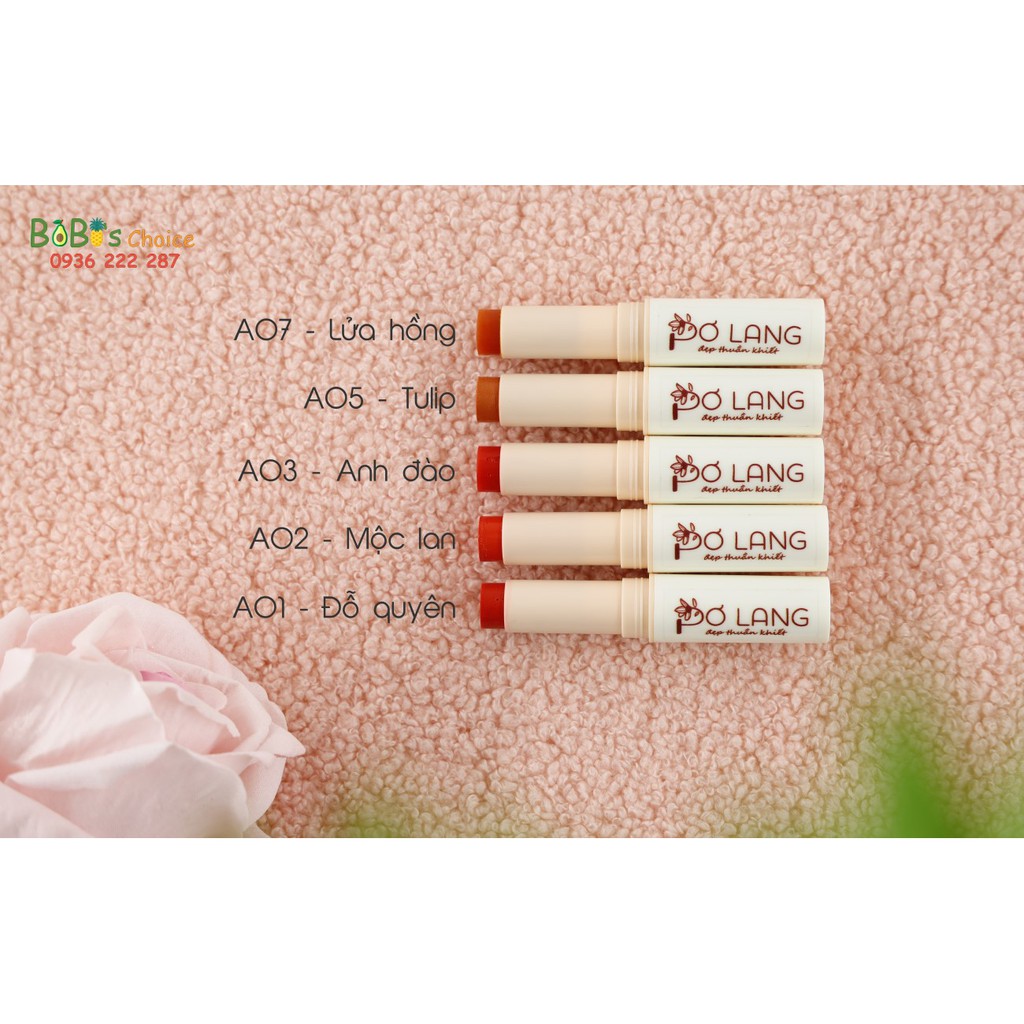 Son dưỡng môi Pơ Lang có màu - giảm thâm, dưỡng hồng môi | BigBuy360 - bigbuy360.vn