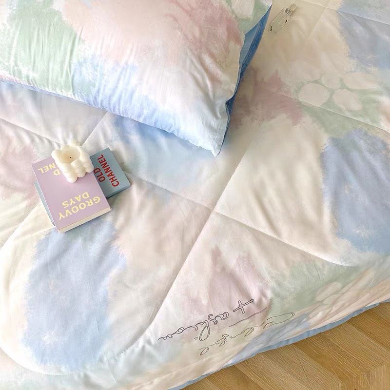 Bộ chăn ga gối Cotton 100% chần bông nhập khẩu