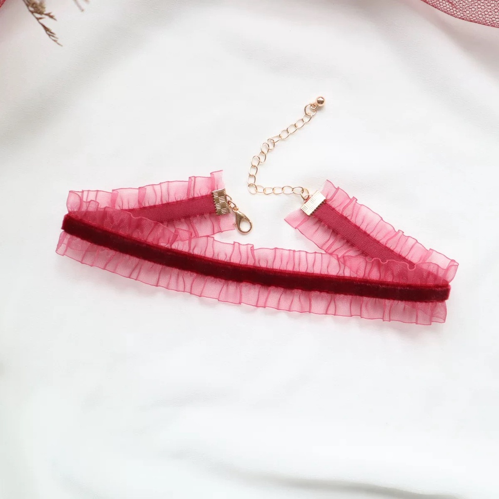 Vòng Cổ Choker Bằng Ren Phong Cách Hàn Quốc Thời Trang Đơn Giản