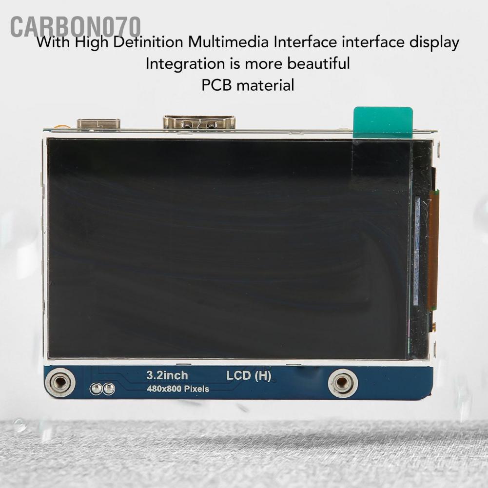 Hàng HOT Màn hình 3.2 inch cho Raspberry Pi Giao diện đa phương tiện độ nét cao HD IPS Độ sáng có thể điều chỉnh 480P HDMI【Carbon070】
