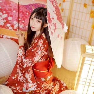 Đầm Kimono Truyền Thống Nhật Bản Hình Thỏ Đáng Yêu Dành Cho Bé Gái