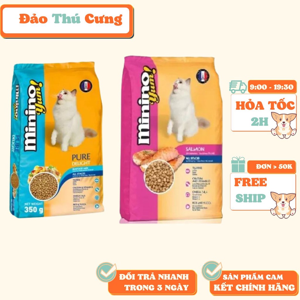 Thức ăn cho mèo mọi lứa tuổi - Minino Yum 350g | Hạt Minino Yum
