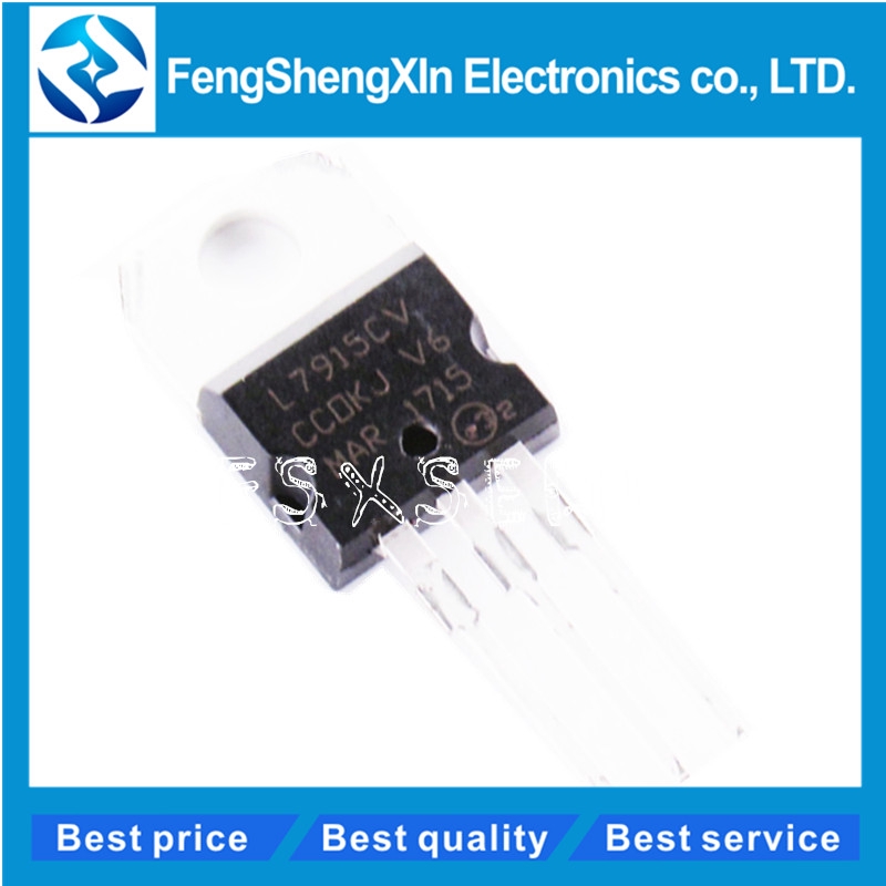 10 Cái / lốc Mới L7915CV TO-220 L7915 LM7915 15V Ống Điều Chỉnh Điện Áp