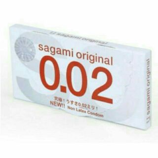 [ Giá sỉ ] Bao cao su Sagami 002 - Hộp 2 cái