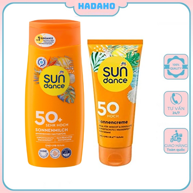 Kem chống nắng Sundance SPF 50 Kem Nhã năng  Sundance đi biển, chống nước tốt cho mặt và body-Nội Địa Đức