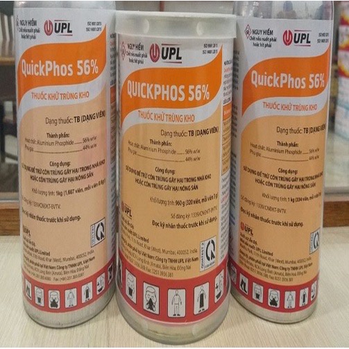 Quick phos 56 thuốc xông hơi khử trùng kho, diệt các loại ấu trùng