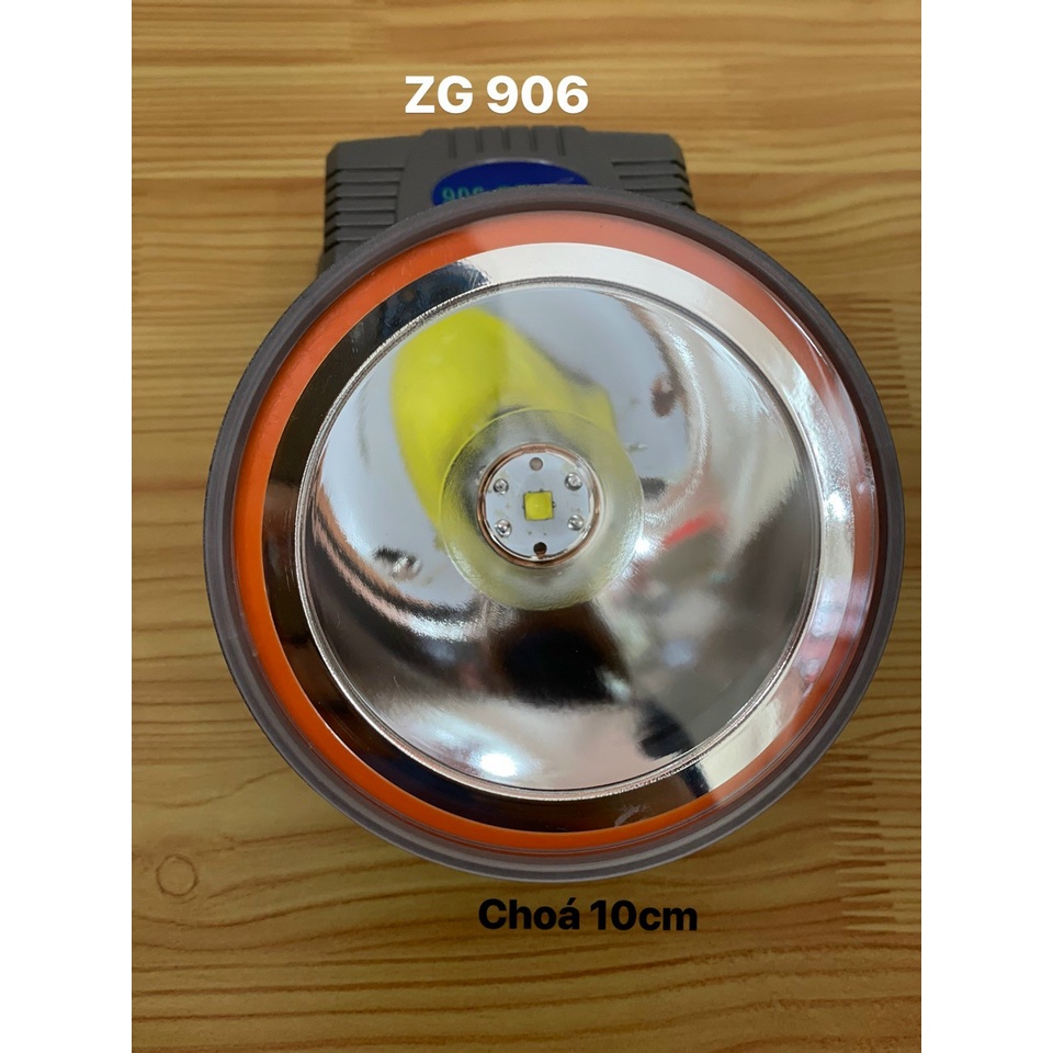 ĐÈN PIN ĐỘI ĐẦU SIÊU SÁNG 3000W  SIÊU KHỦNG ZG-906 - TRẮNG