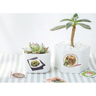 Bộ 46 Sticker Món Ăn Hàn Quốc dán trang trí E27
