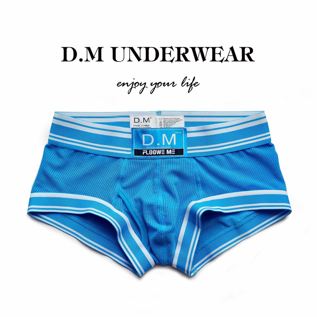 Quần lót boxer nam, quần lót đùi nam cotton hiệu D.M LN073