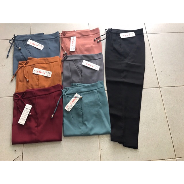 Quần baggy kate lửng( đen, xám, cam, đỏ đô, hồng, xanh ngọc)