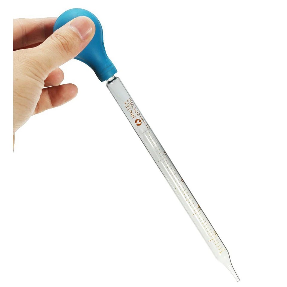 Pipet thủy tinh từ 1 - 10ml dài 20cm - ống hút dung dịch có chia vạch
