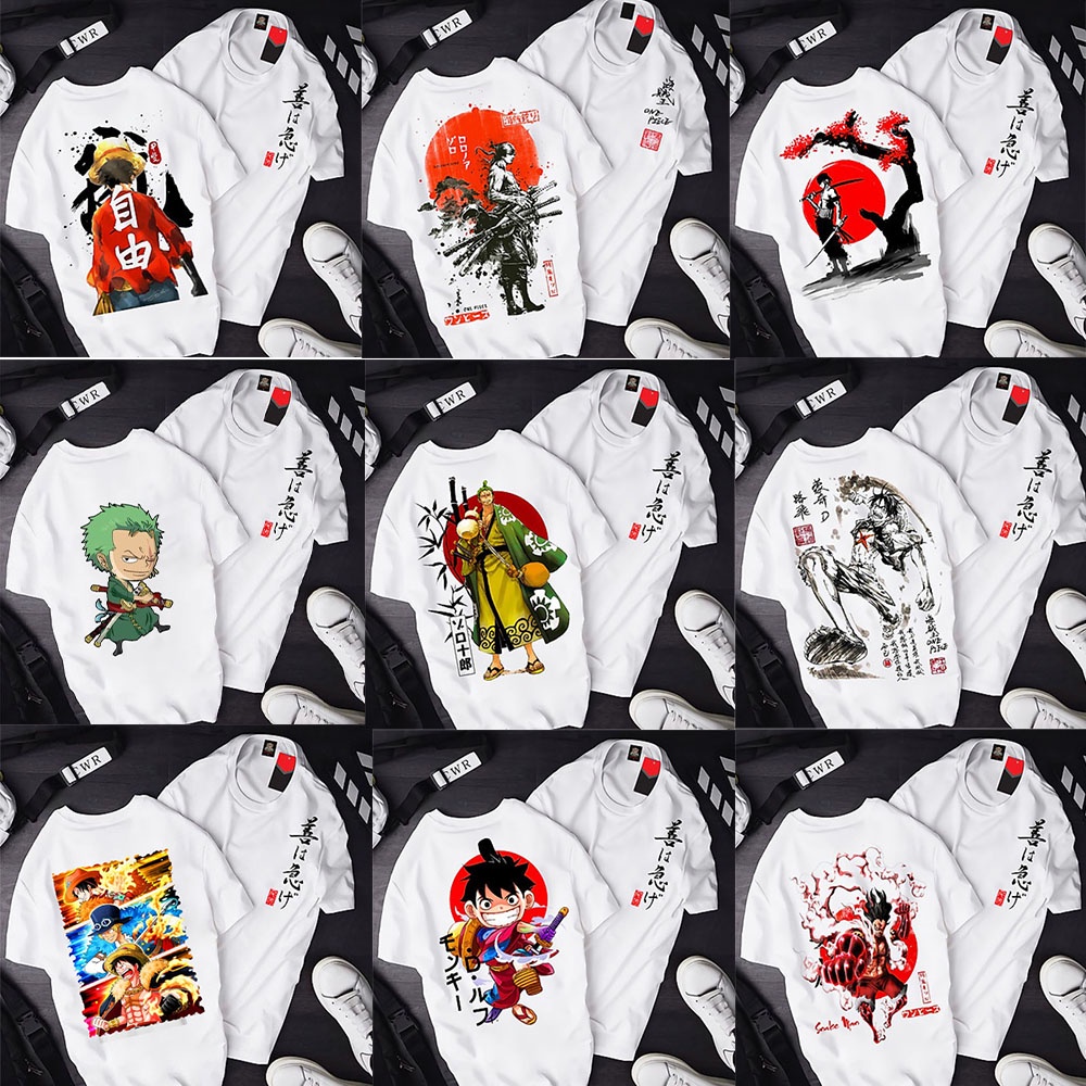 Áo thun nam nữ OnePiece Luffy Mũ Rơm Zoro, BSt Áo thun Anime Manga One Piece độc đẹp giá rẻ
