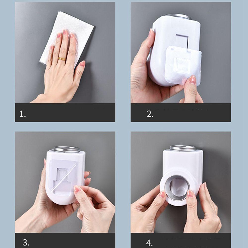 Giá Đỡ Bàn Chải Kem Đánh Răng Tự Động Gắn Tường Chống Bụi Thiết Kế Sáng Tạo