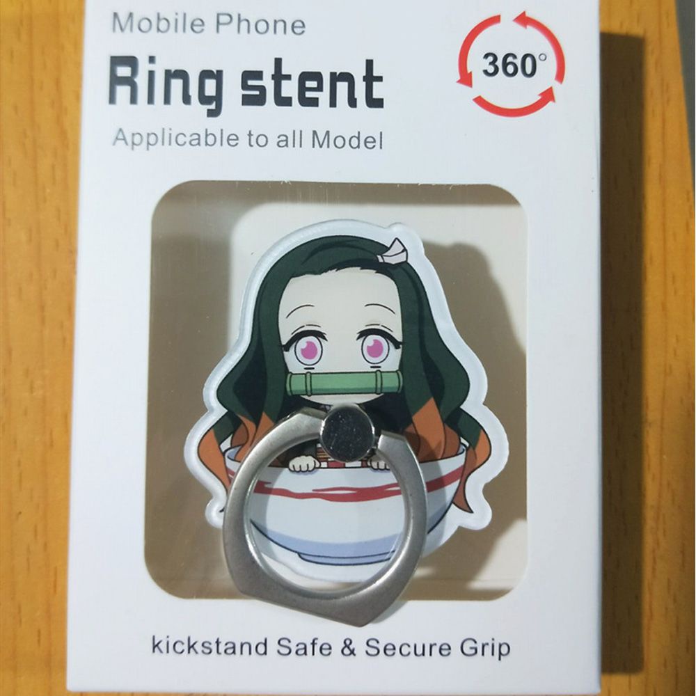 Nhẫn Đỡ Điện Thoại Xoay 360 Độ Hình Demon Slayer Kimetsu No Yaiba