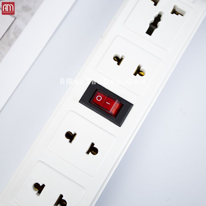 Ổ CẮM ĐIỆN 6 LỖ - 2 Công tắc CHỊU NHIỆT  Store4girls