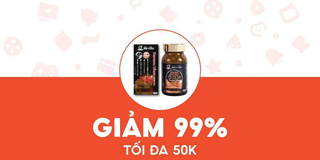 - KONNI39 - Giảm 50K cho Genkifami Kanzo Ukon hộp 90 viên