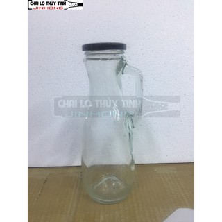 Bình Ca Quai Tay Cầm Thủy Tinh Nắp Vặn 1 Lít