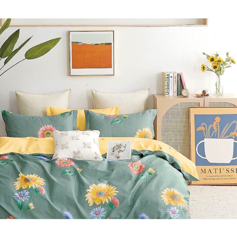 Bộ 5 món ga giường, áo gối kèm mền NIN Calisto - CT220001