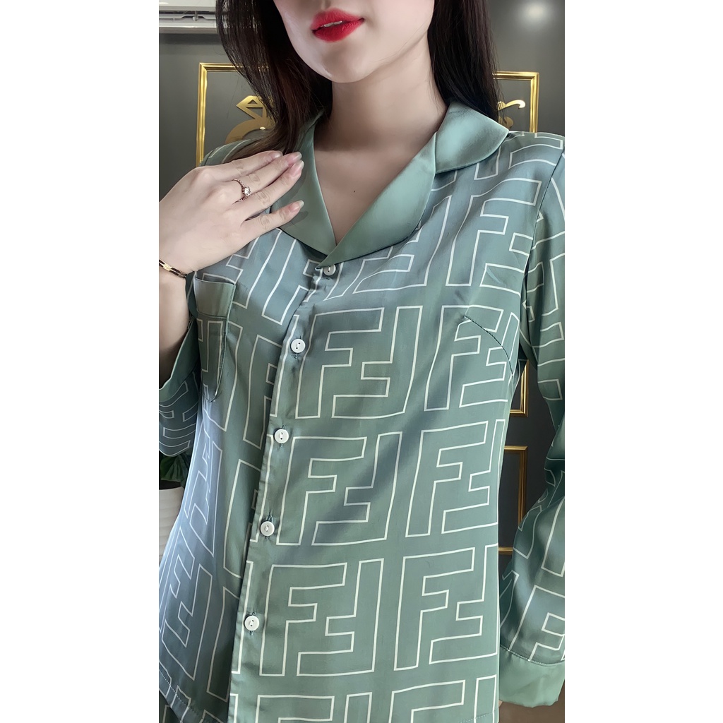Set Pyjama Lụa Latin Dáng Dài Bz46 - Hàng Thiết Kế - CandyFashion