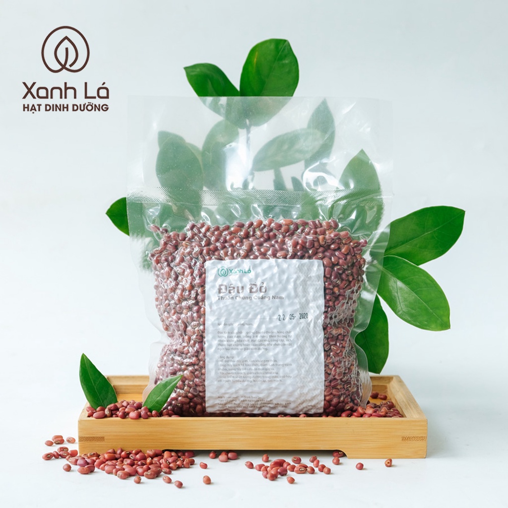 500g Đậu đỏ nhỏ / Đỗ đỏ nhỏ quê sạch thuần chủng Xanh Lá siêu bở, không chất bảo quản, hút chân không cẩn thận | BigBuy360 - bigbuy360.vn