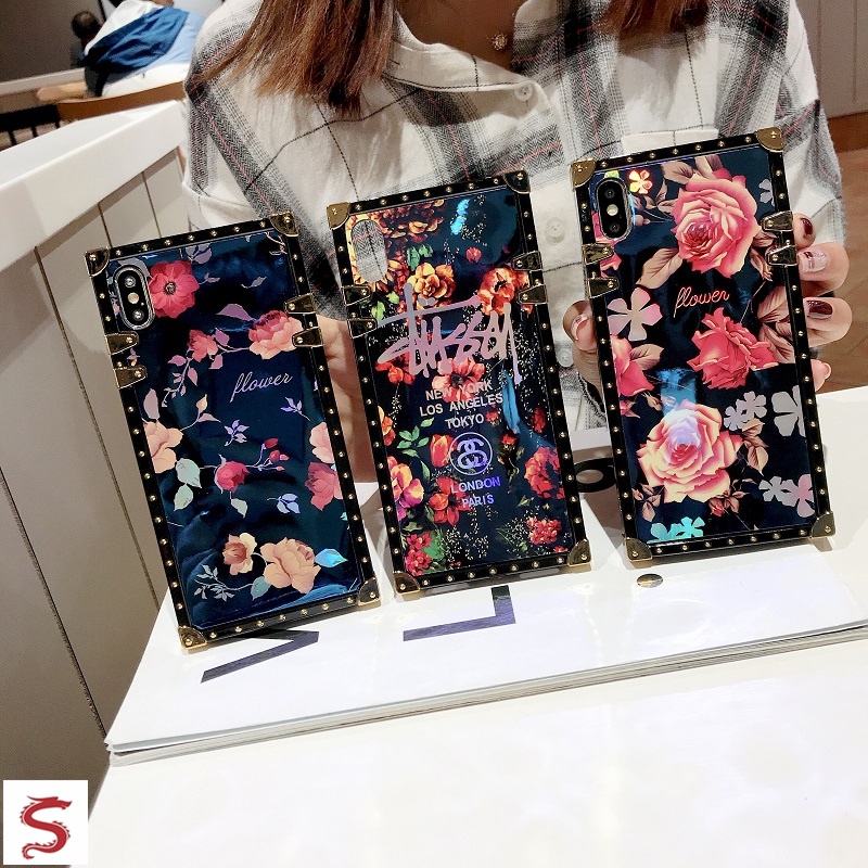 Thời Trang Ốp Điện Thoại Mềm Hình Hoa Hồng blu-ray Cho iphone 15 14 13 12 11 pro max xr xs max 8 7 6 plus