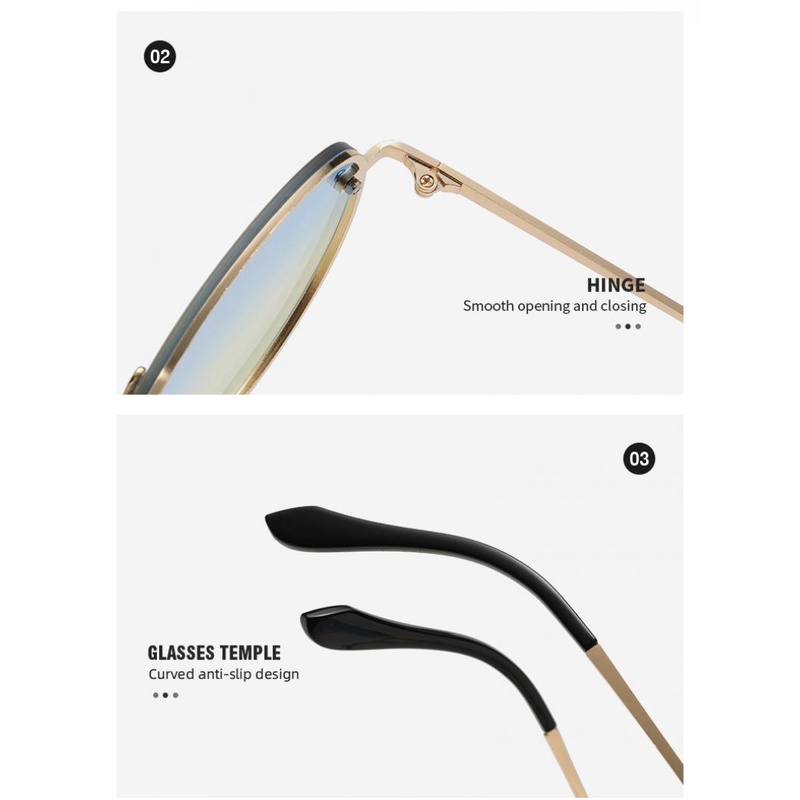 Kính Mát Gọng Kim Loại Hình Con Ong Phong Cách Retro Cho Nam Và Nữ
