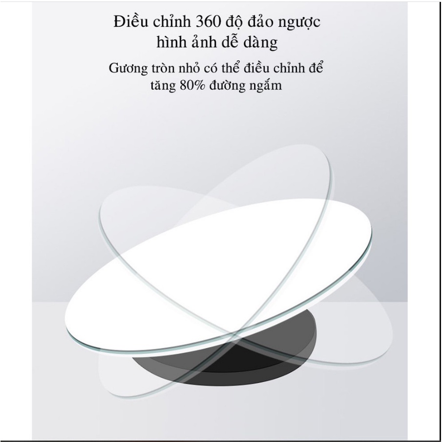 Bộ 2 gương cầu kính lồi 5 cm chiếu hậu tăng góc quan sát, xóa điểm mù phù hợp cho nhiều loại xe hơi