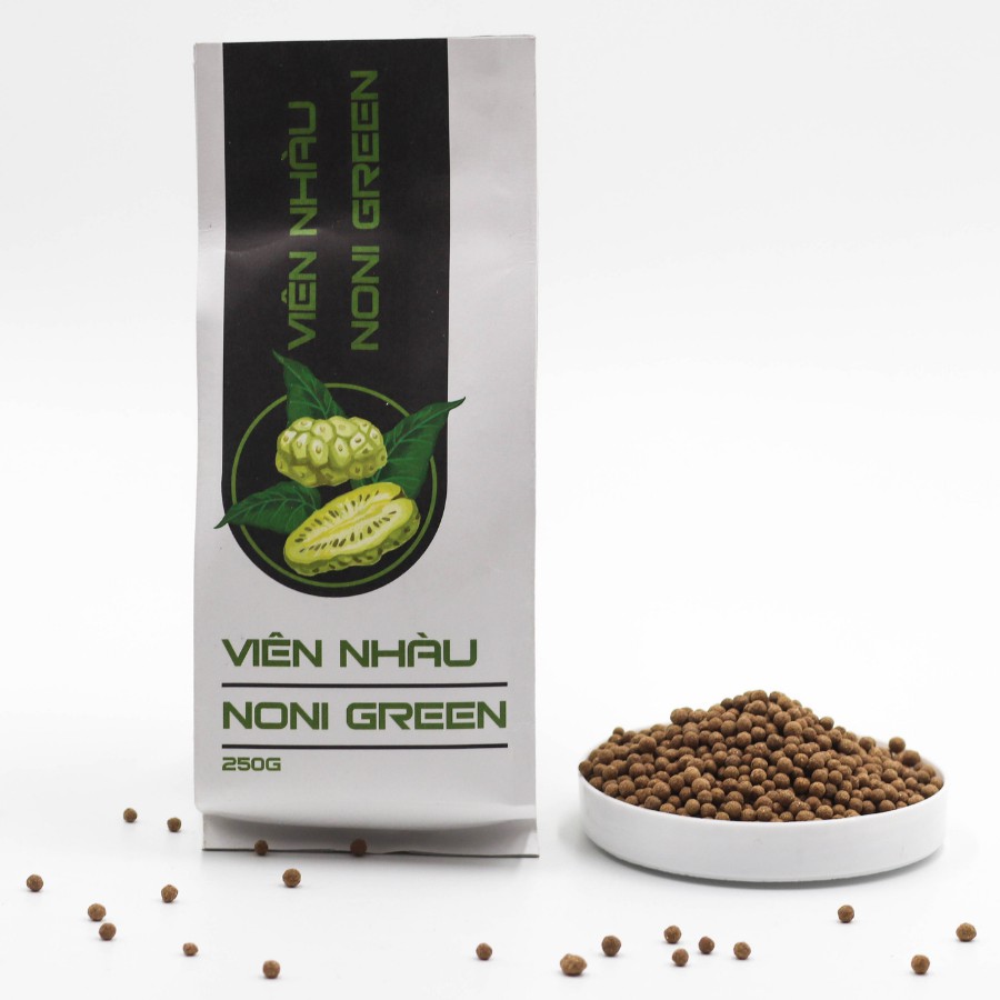 Viên nhàu noni 500g hộp giấy lục lăng