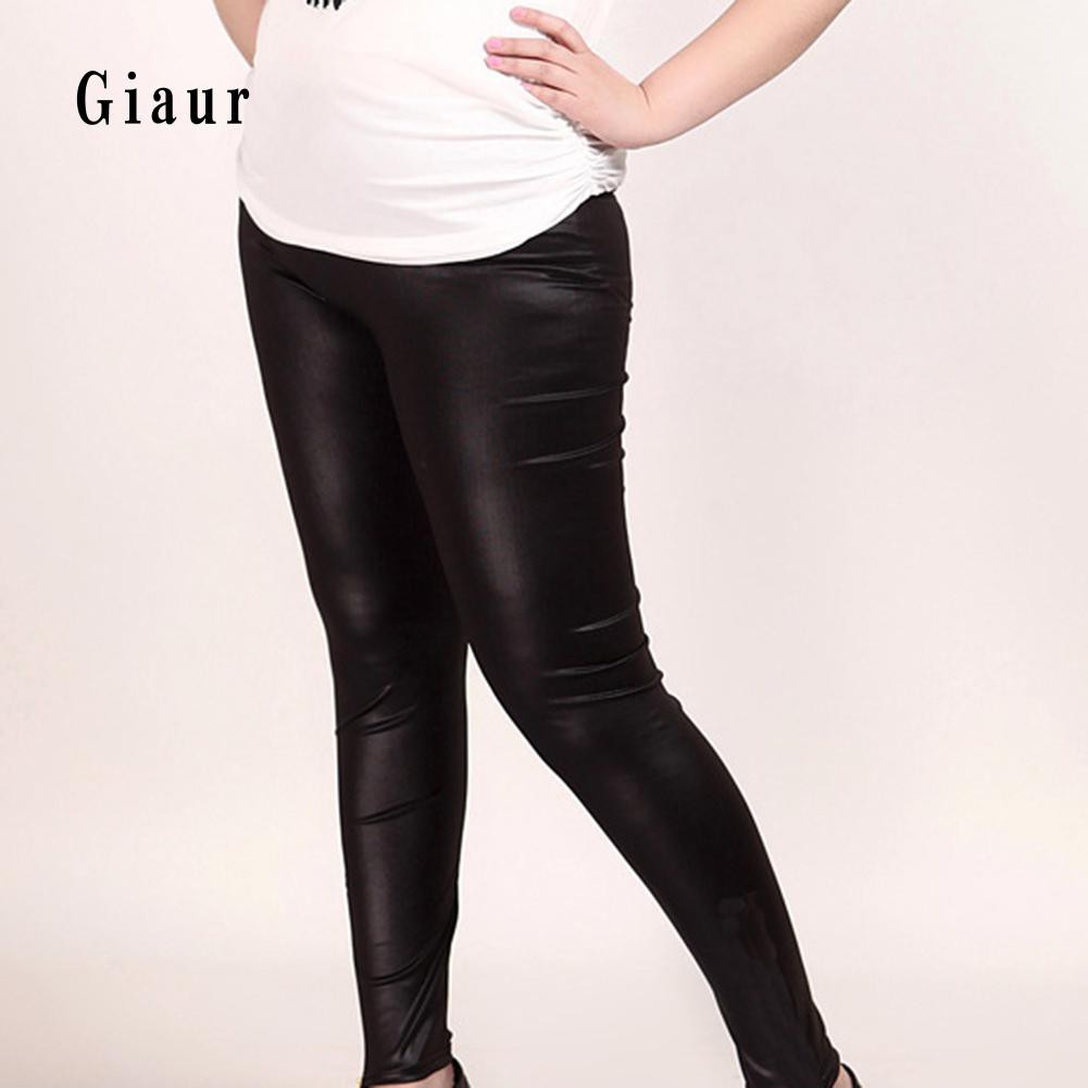 Quần legging giả da size lớn cho nữ