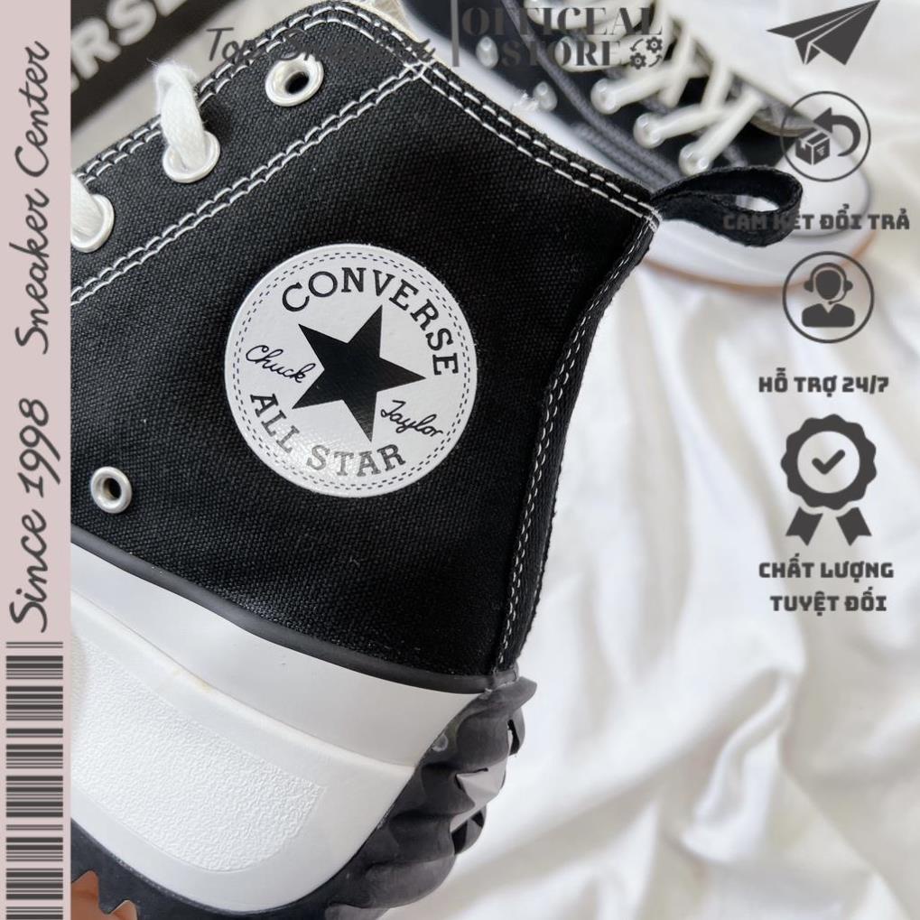 Giày thể thao Converse Run Star Hike Hi Black Hike High top CV cổ cao nam nữ độn đế