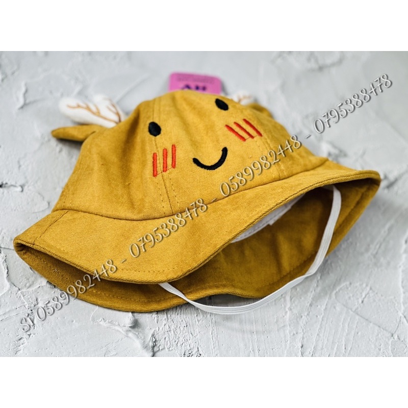 Mũ bo vành cho bé dể thương - Nón tai bèo có tai cute mặt cười cho bé đáng yêu 6 - 3tuổi 5 màu