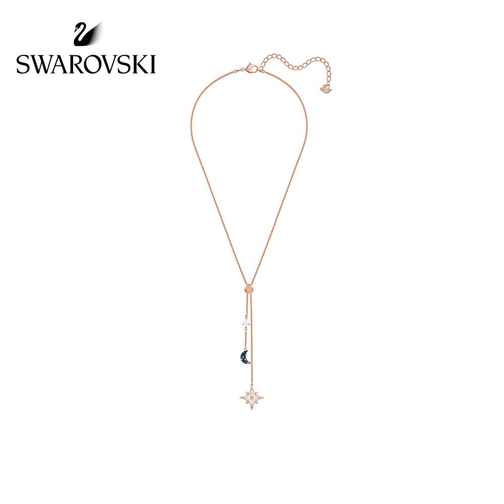 FREE SHIP Dây Chuyền Nữ Swarovski SYMBOL Sao sáng và Mặt trăng Necklace Crystal FASHION cá tính Trang sức trang sức đeo THỜI TRANG