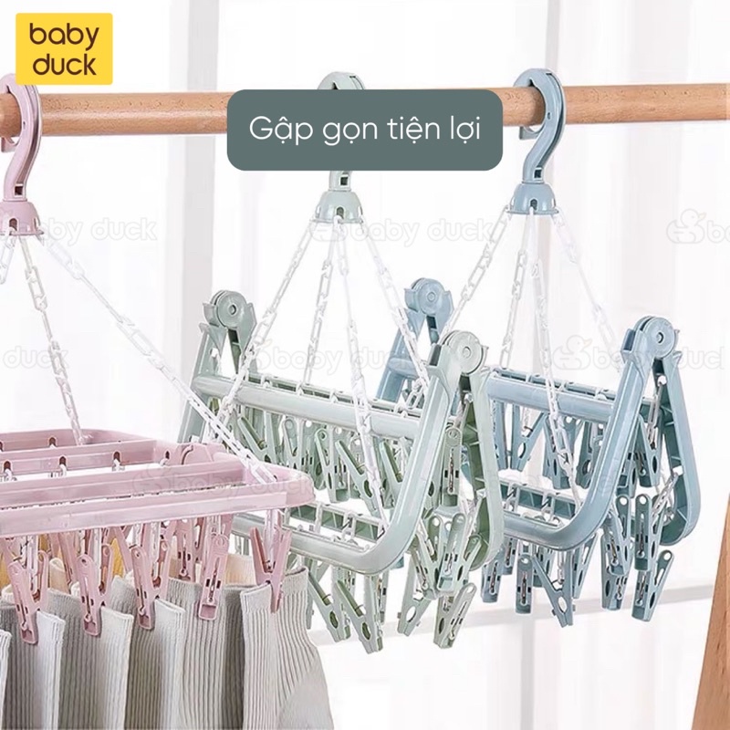 Móc trùm treo quần áo, móc chùm đa năng, móc treo quần áo trẻ em ms281050