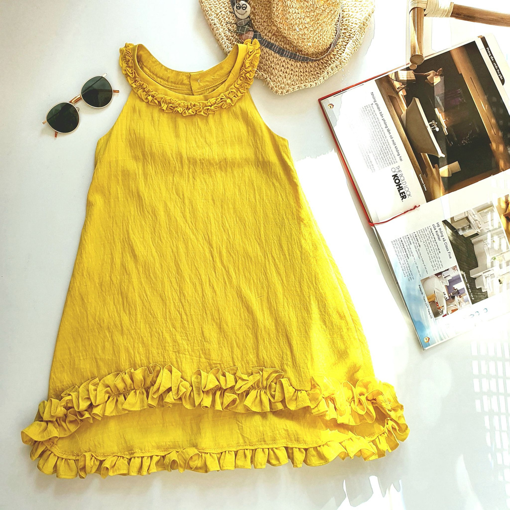 Little Luna - Đầm mẹ và bé thô đũi đuôi cá MD-028 Đầm bé gái size lớn siêu mát