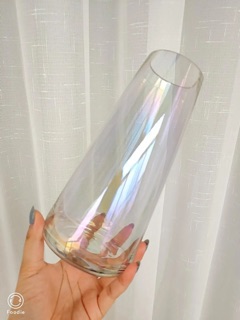 Bình thuỷ tinh tráng bóng cao 22cm (hàng không có sẵn )