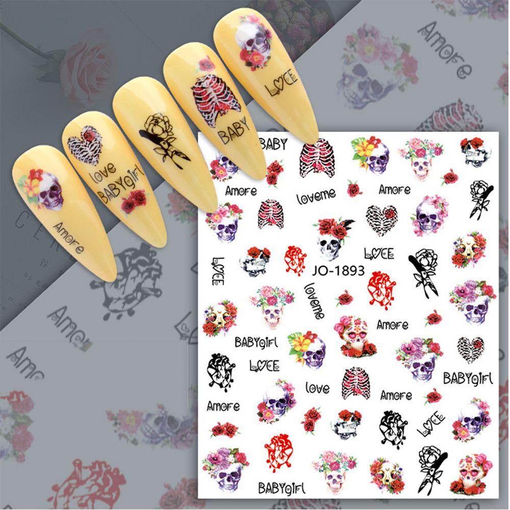 Sticker Dán Móng Họa Tiết Halloween Thời Trang