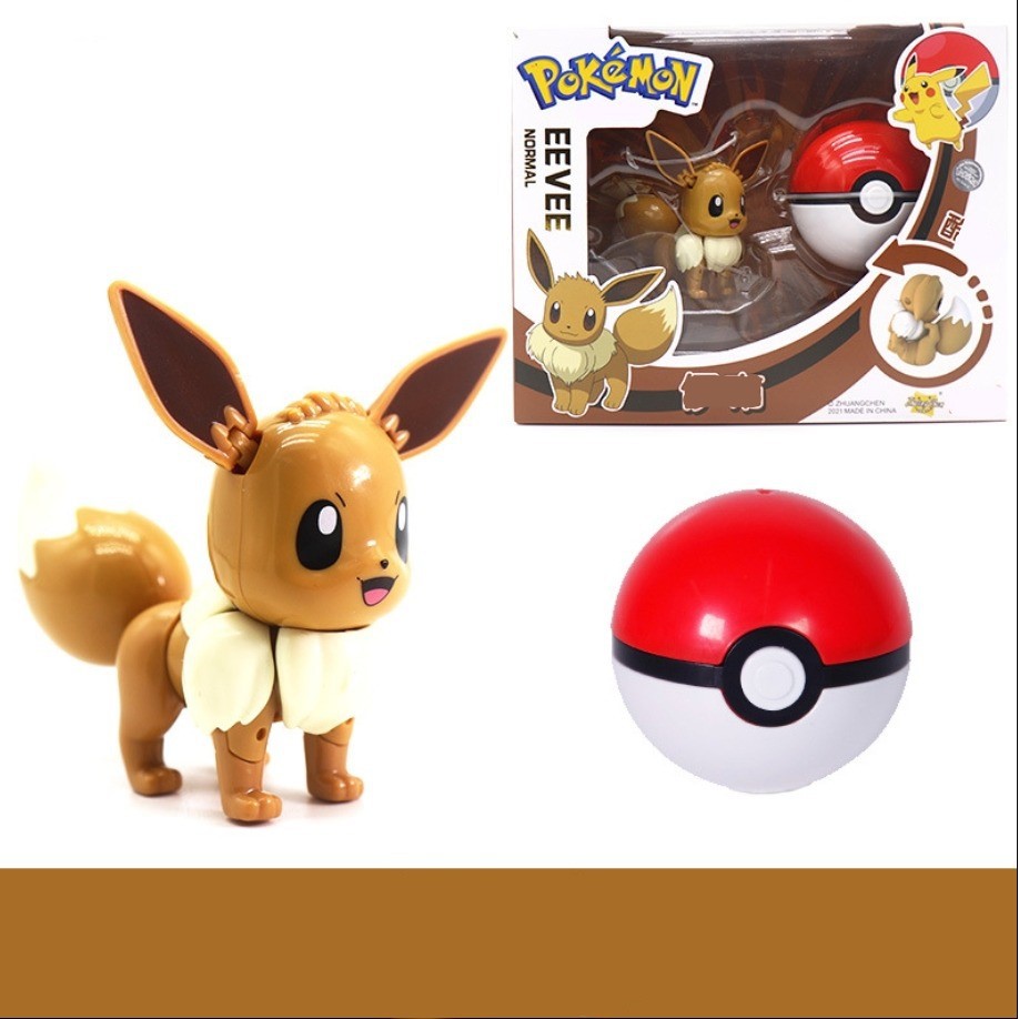 Đồ chơi quả bóng nhân vật Pocket monster - Eevee - mã 8915