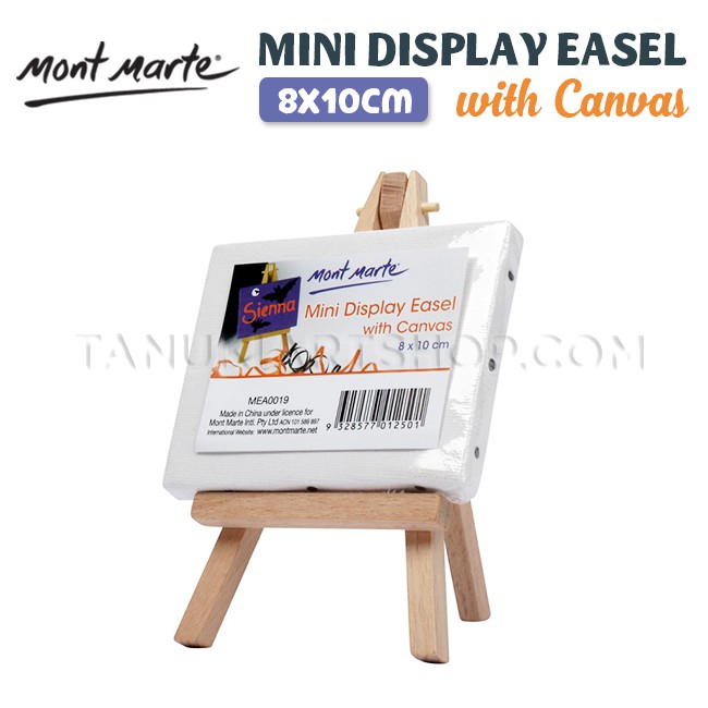 Canvas Mini Mont Marte kèm giá đỡ (Size 8x 10cm)